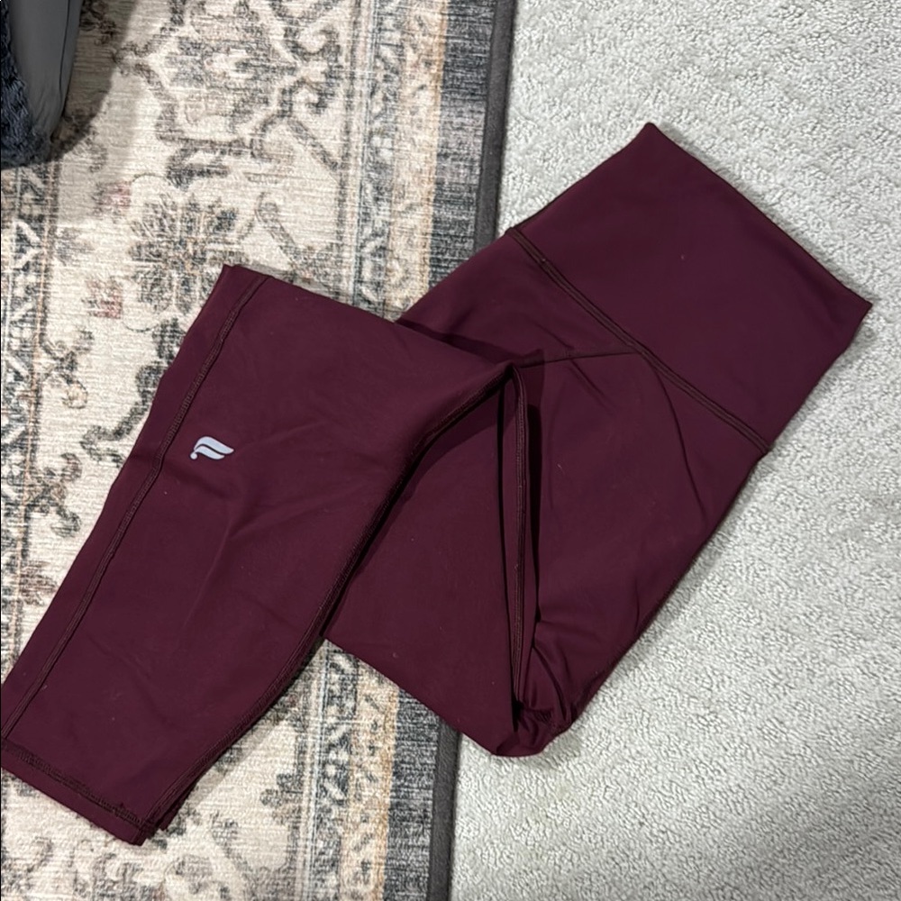 Fabletics Maroon Leggings Powerhold
